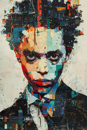 Urban Man Expression Geometrische Stijl