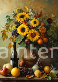 Golden Harvest Zonnebloemen & Fruit