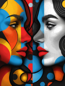 dualiteit-van-kleuren-portret